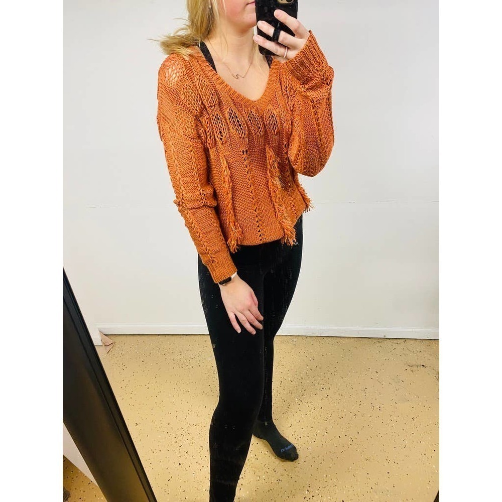 Lily Burnt Orange Sweater